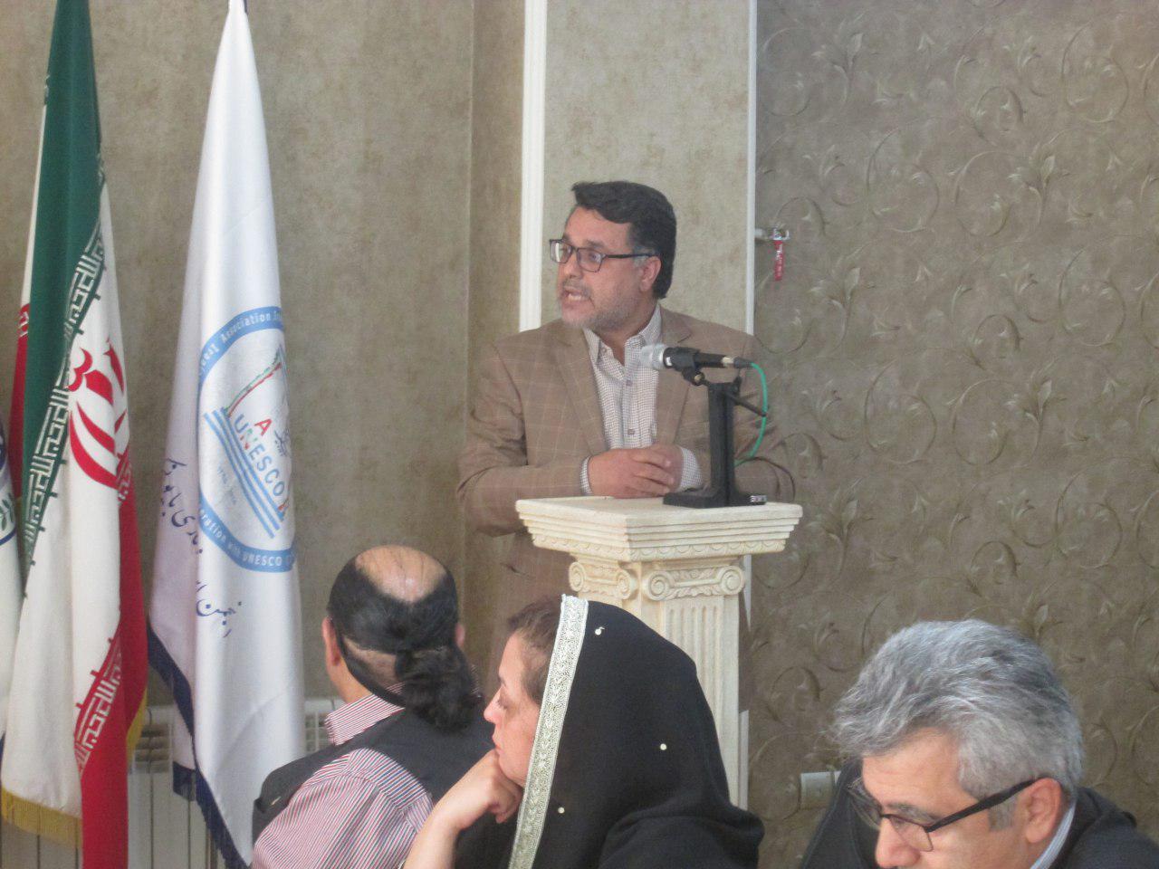 Dr. Habibi, President of the Youth Organization of the Red Crescent Society of I.R. Iran, speaks to the participants.